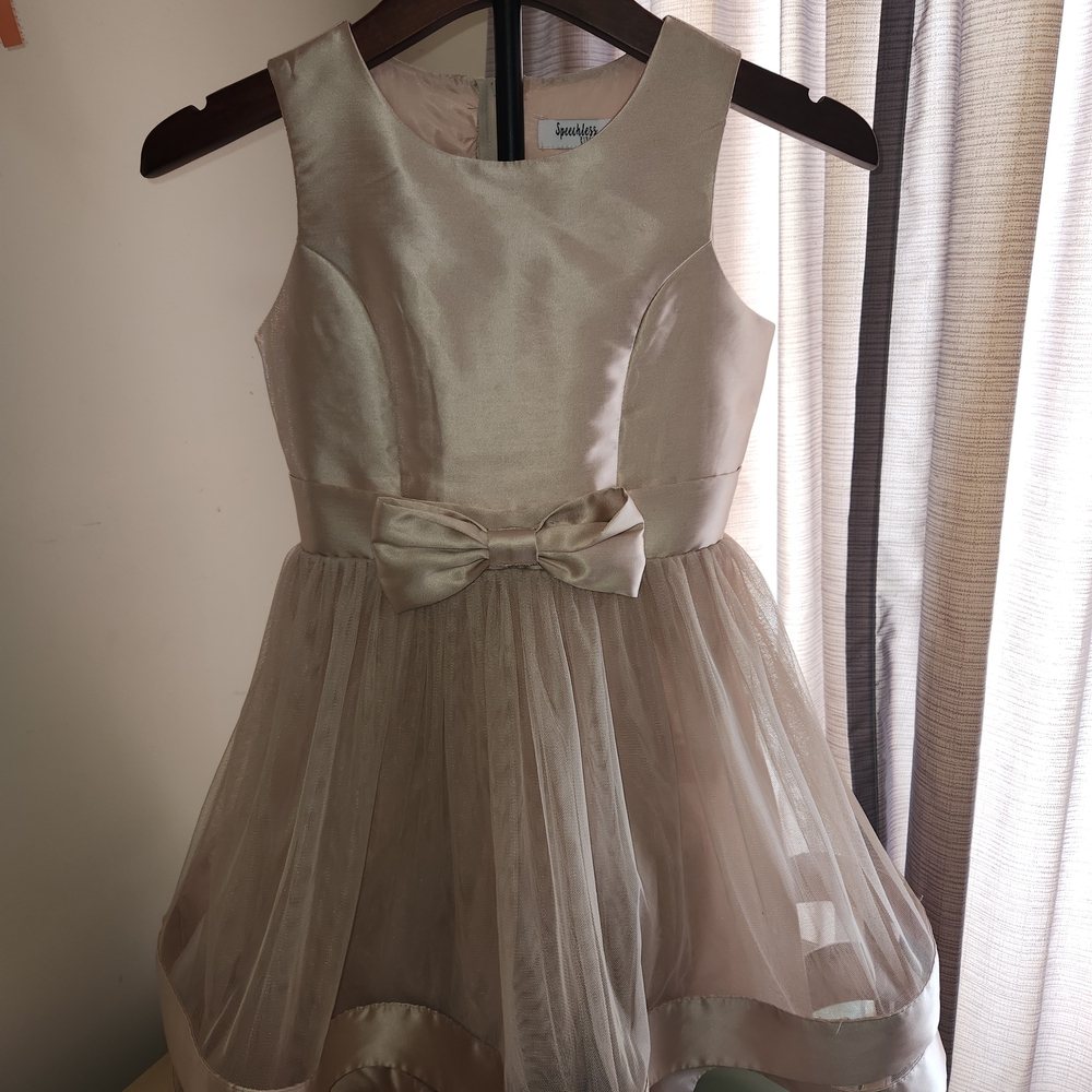 Speechless Champagne Kids Formal Dress